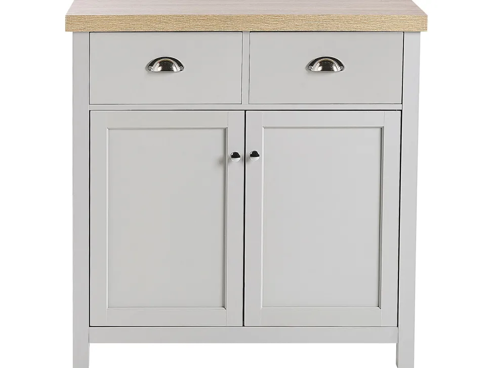 Aparador Com 2 Gavetas E 2 Portas Cinzento Clio