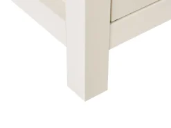 Aparador Com 2 Gavetas E 2 Creme E Cor De Madeira Clara Clio