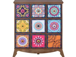 Aparador Com 3 Gavetas E 6 Portas Multicolor Kuma