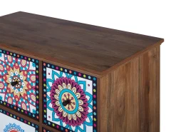 Aparador Com 3 Gavetas E 6 Portas Multicolor Kuma