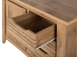 Aparador Com 3 Gavetas E 1 Porta Cor De Madeira Clara Agora