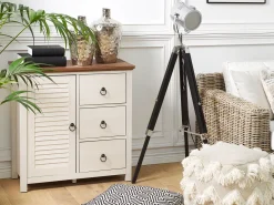 Aparador Com 3 Gavetas E 1 Porta Creme Kirkland