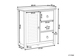 Aparador Com 3 Gavetas E 1 Porta Creme Kirkland