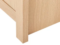 Aparador Com 3 Gavetas E 2 Portas Cor De Madeira Clara Lansin