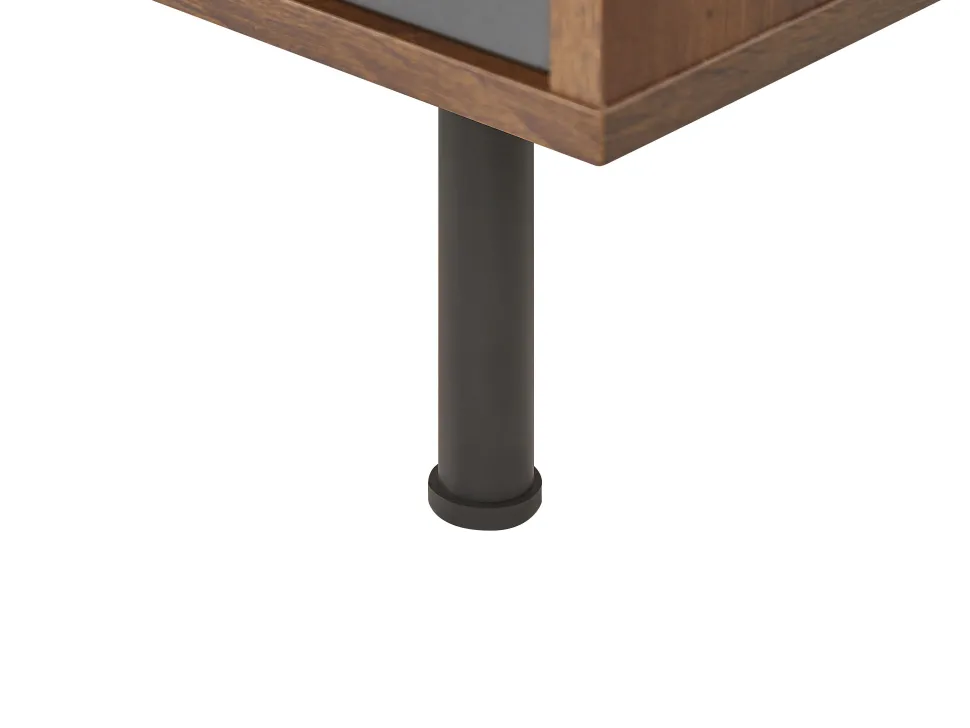 Aparador Com 3 Gavetas E 1 Porta Em Madeira Clara E Cinzento Palmer