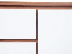 Aparador Com 3 Gavetas E 2 Portas Branco E Castanho Escuro Pittsburgh