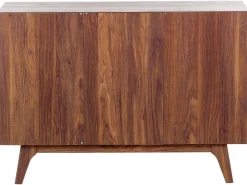 Aparador Com 3 Gavetas E 2 Portas Branco E Castanho Escuro Pittsburgh