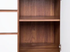 Aparador Com 3 Gavetas E 2 Portas Branco E Castanho Escuro Pittsburgh