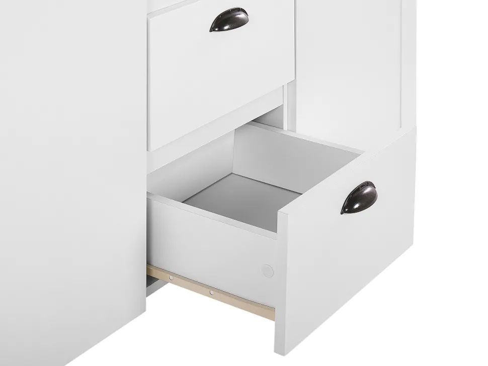 Aparador Com 3 Gavetas E 2 Portas Branco Stamford