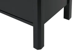 Aparador Com 3 Gavetas E 3 Portas Preto Olate