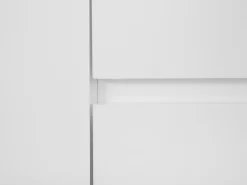 Aparador Com 2 Gavetas E 1 Porta Branco E Cor De Madeira Clara Marlin