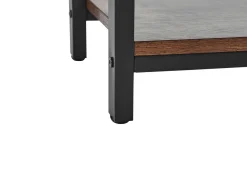 Aparador Com 1 Porta Castanho Escuro E Preto Vilseck