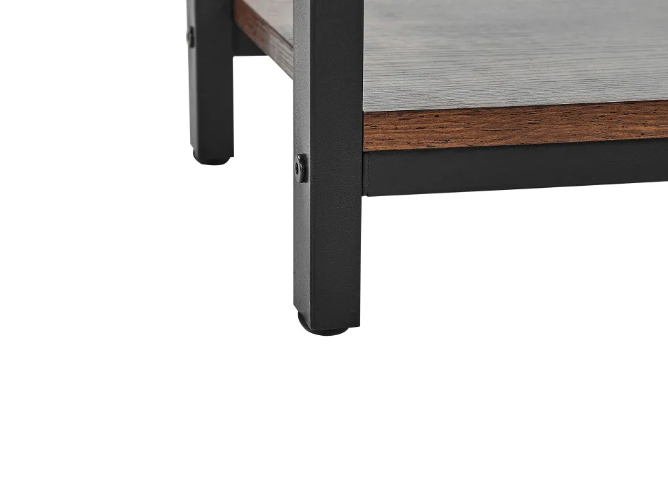 Aparador Com 1 Porta Castanho Escuro E Preto Vilseck