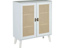 Aparador Com 2 Portas Branco E Creme Parton