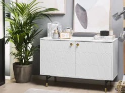 Aparador Com 2 Portas Branco Adante