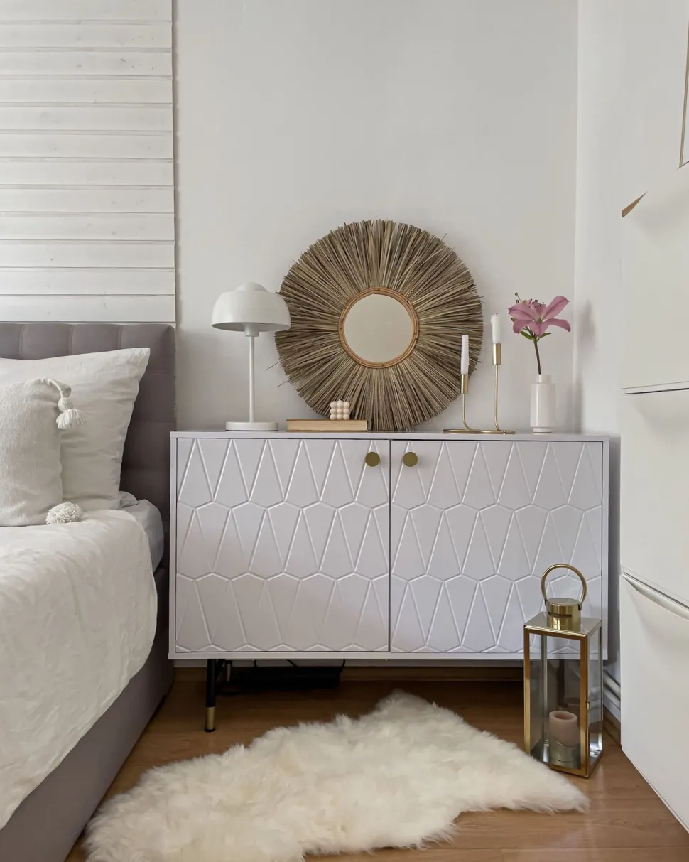 Aparador Com 2 Portas Branco Adante