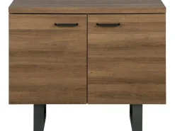 Aparador Com 2 Portas Castanho Escuro Timber