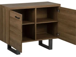 Aparador Com 2 Portas Castanho Escuro Timber