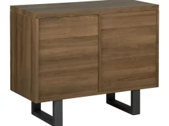 Aparador Com 2 Portas Castanho Escuro Timber