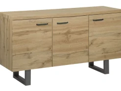 Aparador Com 3 Portas Castanho Claro Timber