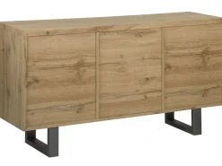 Aparador Com 3 Portas Castanho Claro Timber