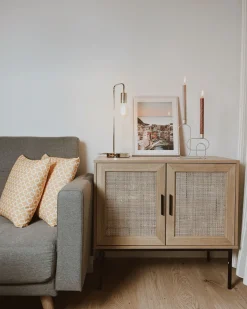 Aparador Com 2 Portas Castanho Claro Pasco