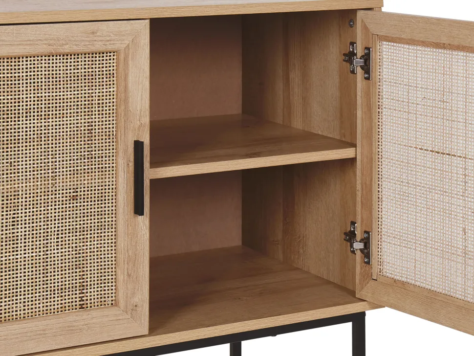 Aparador Com 2 Portas Castanho Claro Pasco