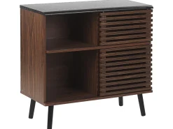 Aparador Com 2 Portas Castanho Escuro Perth