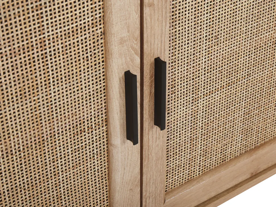 Aparador Com 3 Portas Castanho Claro Pasco