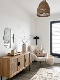 Aparador Com 3 Portas Castanho Claro Pasco