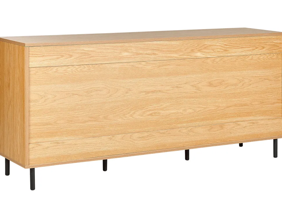 Aparador Com 3 Portas Cor De Madeira Clara Nikea