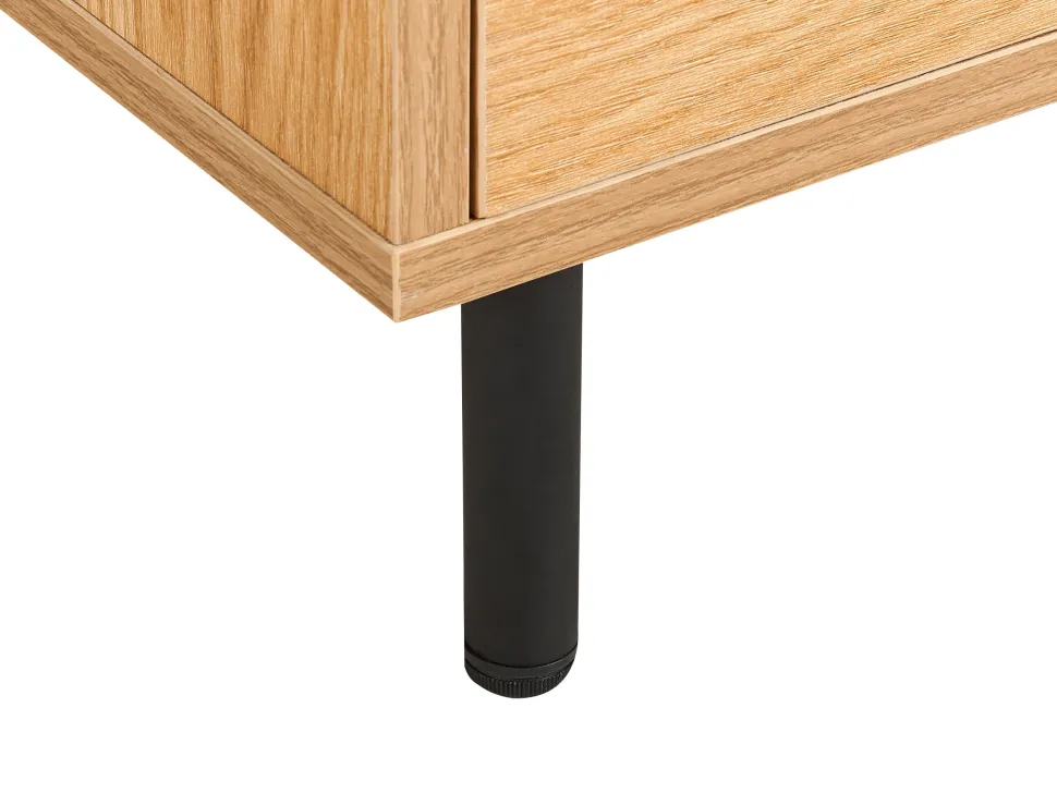 Aparador Com 3 Portas Cor De Madeira Clara Nikea