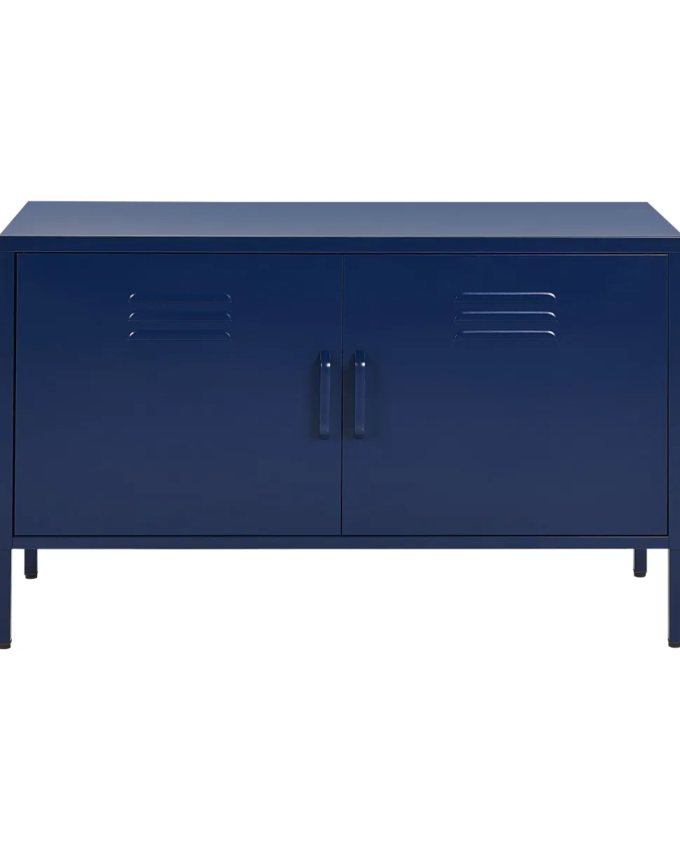 Aparador Com 2 Portas De Metal Azul Marinho Uria