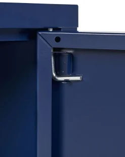 Aparador Com 2 Portas De Metal Azul Marinho Uria