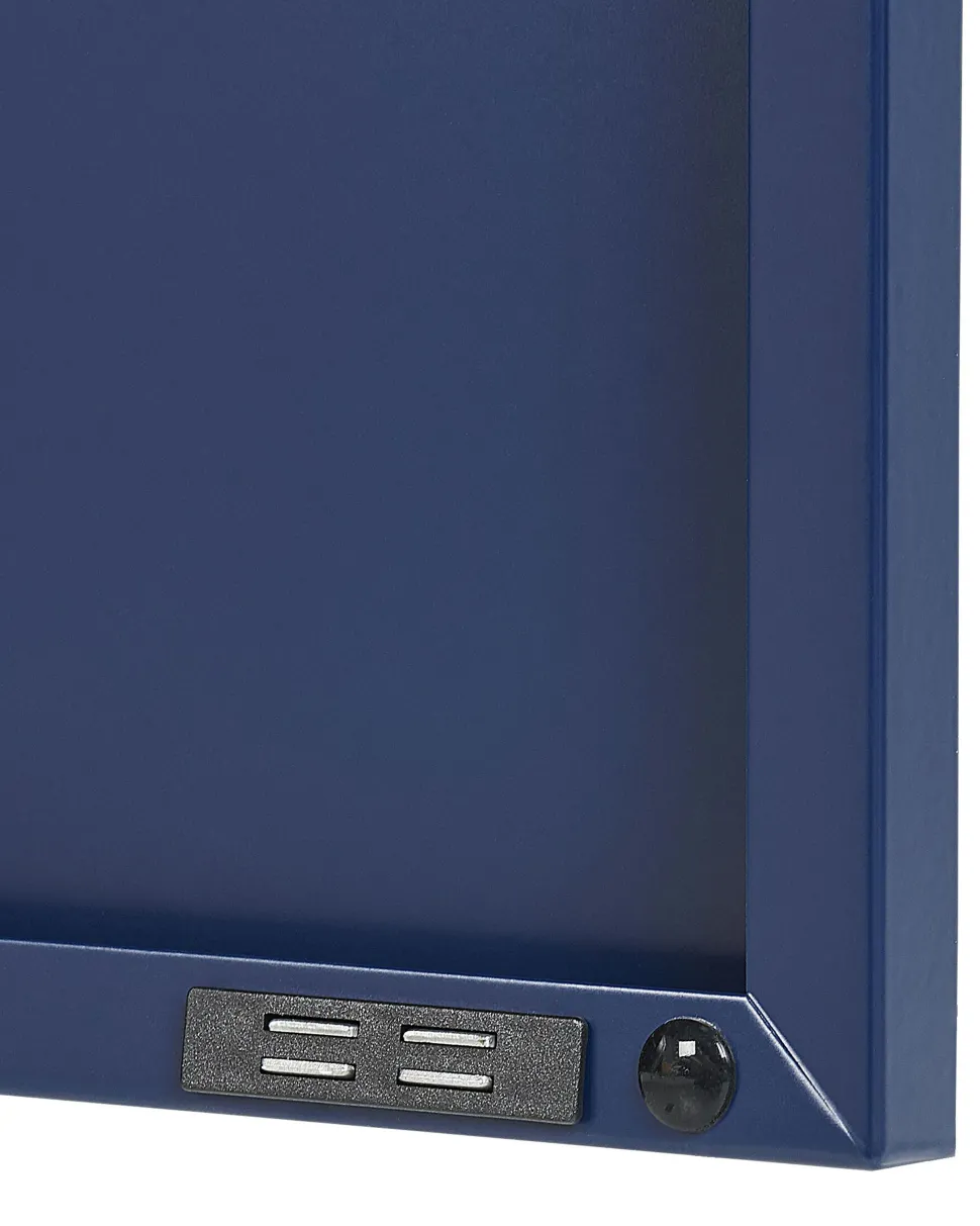 Aparador Com 2 Portas De Metal Azul Marinho Uria