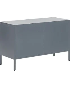 Aparador Com 2 Portas De Metal Cinzento Uria