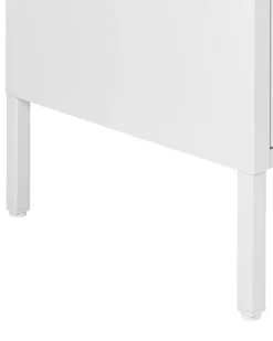 Aparador Com 2 Portas De Metal Branco Uria