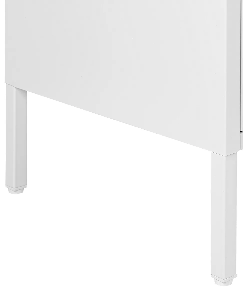 Aparador Com 2 Portas De Metal Branco Uria