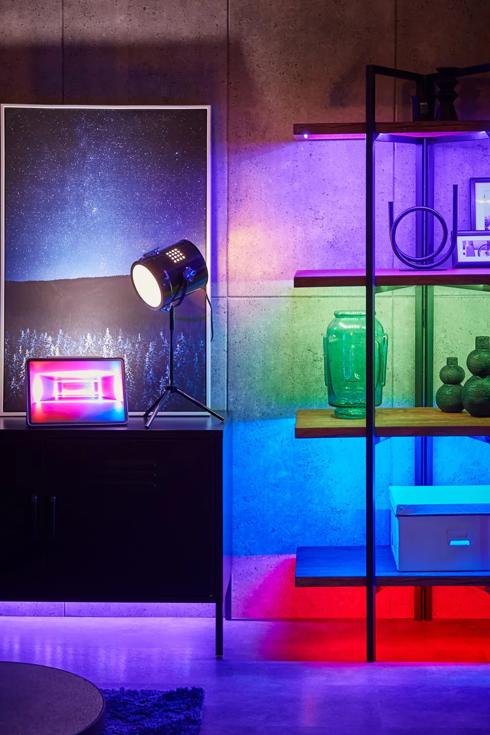 Aparador Com 2 Portas De Metal Preto Uria