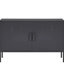 Aparador Com 2 Portas De Metal Preto Uria