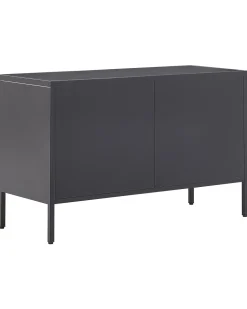 Aparador Com 2 Portas De Metal Preto Uria