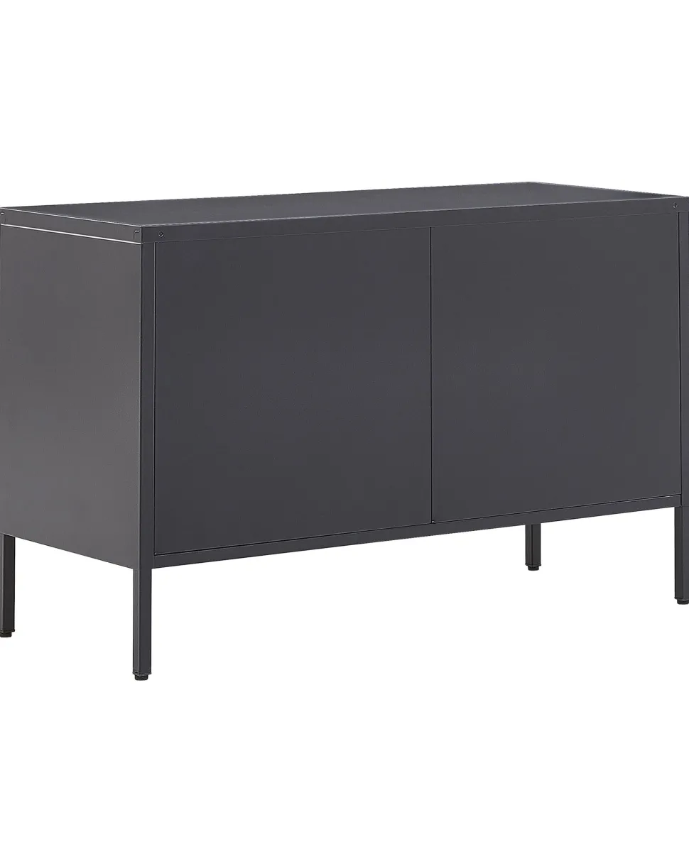 Aparador Com 2 Portas De Metal Preto Uria