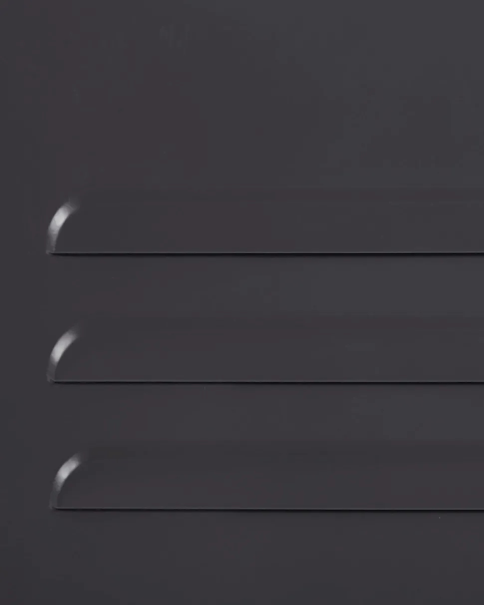 Aparador Com 2 Portas De Metal Preto Uria