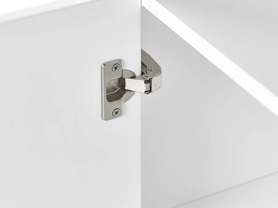 Aparador Com 2 Portas E Led Branco Covina