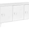 Aparador Com 3 Portas Em Metal Branco Cardiff
