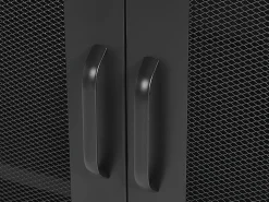 Aparador Com 2 Portas Em Metal Preto Wakatipu