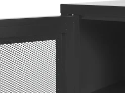 Aparador Com 2 Portas Em Metal Preto Wakatipu