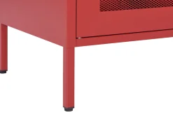 Aparador Com 2 Portas Em Metal Vermelho Wakatipu