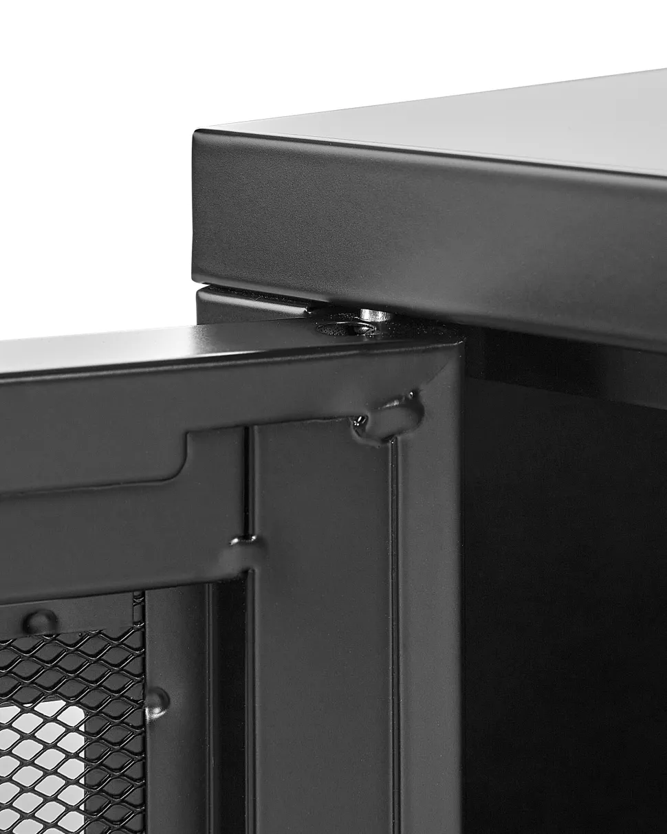 Aparador Com 2 Portas Em Metal Preto Morley