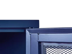 Aparador Com 2 Portas Em Metal Azul Marinho Wakatipu